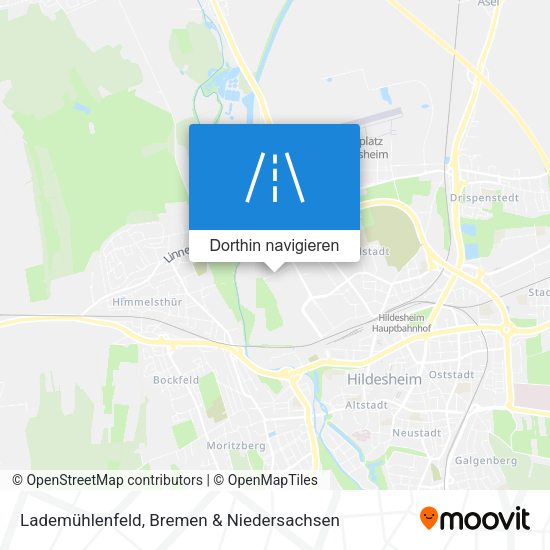Lademühlenfeld Karte