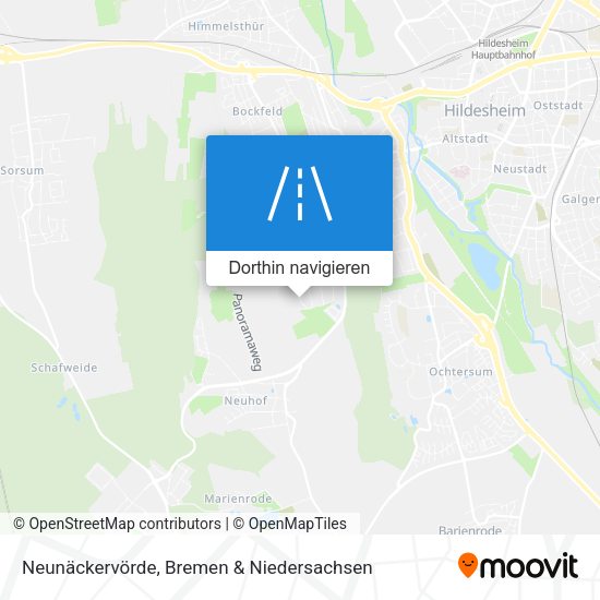 Neunäckervörde Karte