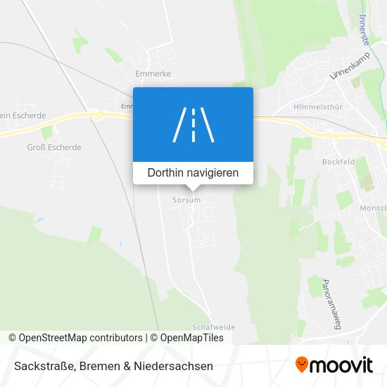 Sackstraße Karte