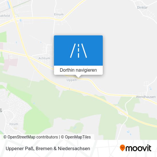 Uppener Paß Karte