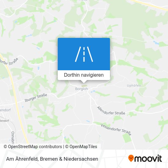 Am Ährenfeld Karte
