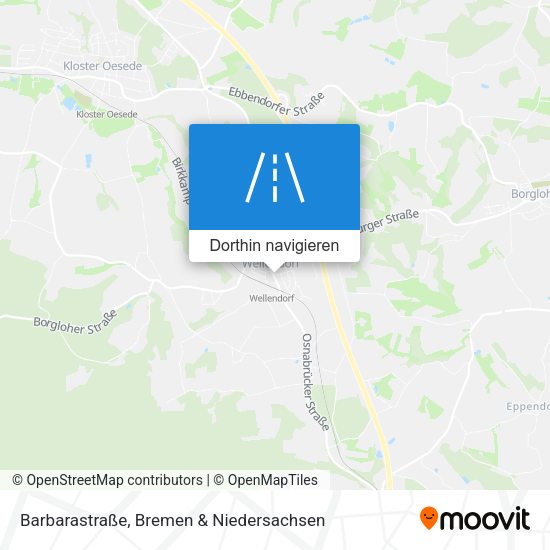 Barbarastraße Karte