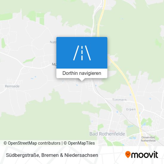 Südbergstraße Karte