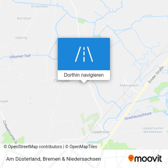 Am Düsterland Karte