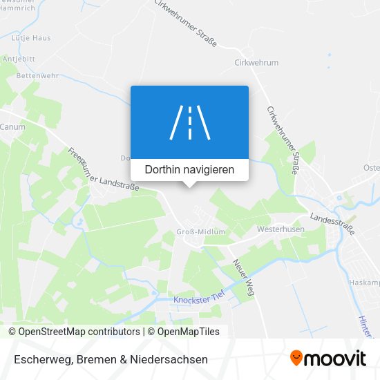 Escherweg Karte