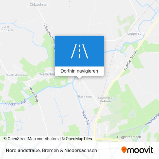 Nordlandstraße Karte