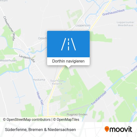 Süderfenne Karte