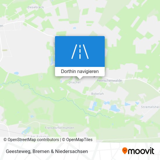 Geesteweg Karte