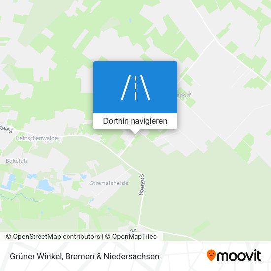 Grüner Winkel Karte