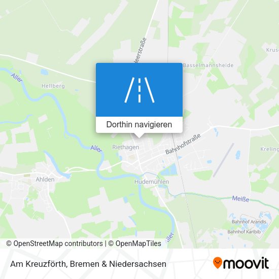 Am Kreuzförth Karte