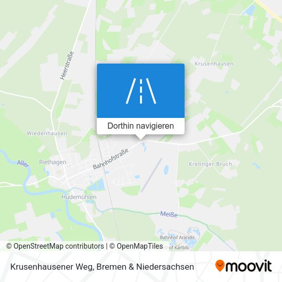 Krusenhausener Weg Karte