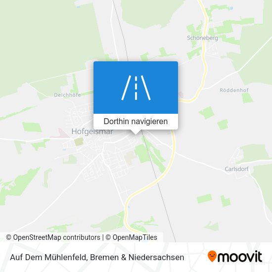 Auf Dem Mühlenfeld Karte