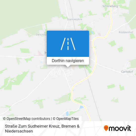 Straße Zum Sudheimer Kreuz Karte