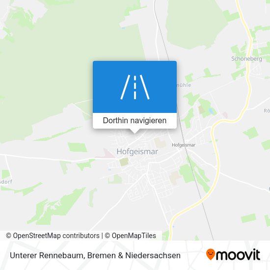 Unterer Rennebaum Karte