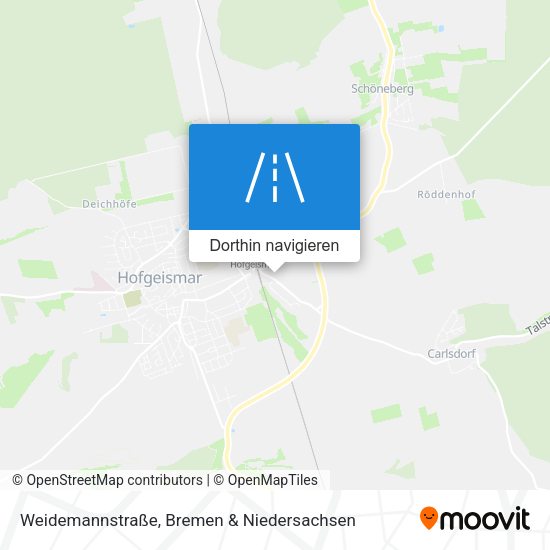 Weidemannstraße Karte