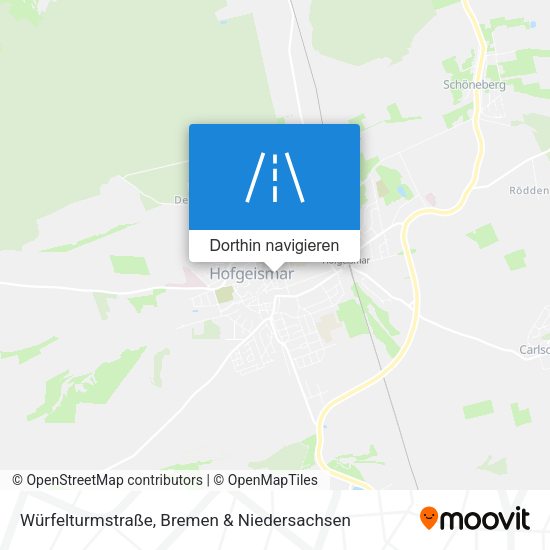 Würfelturmstraße Karte
