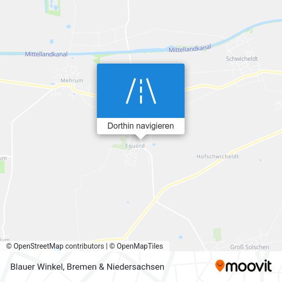 Blauer Winkel Karte