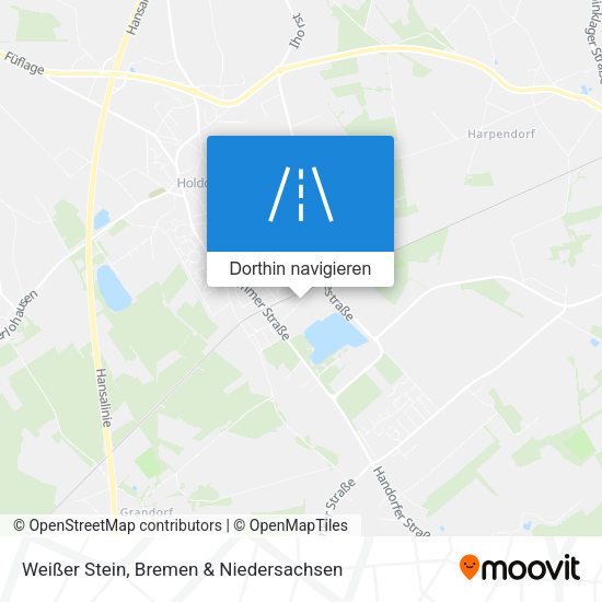 Weißer Stein Karte