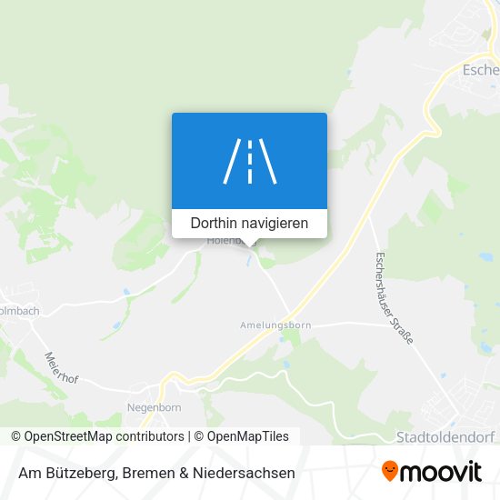 Am Bützeberg Karte