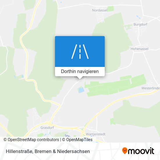 Hillenstraße Karte