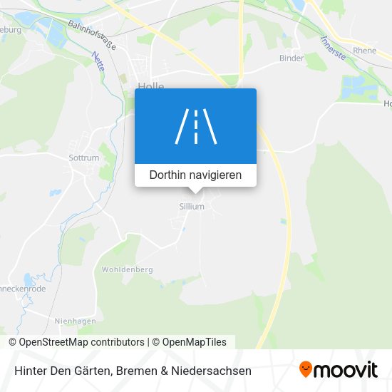 Hinter Den Gärten Karte