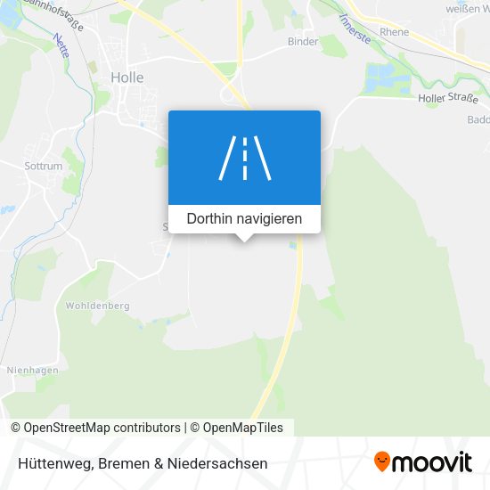 Hüttenweg Karte