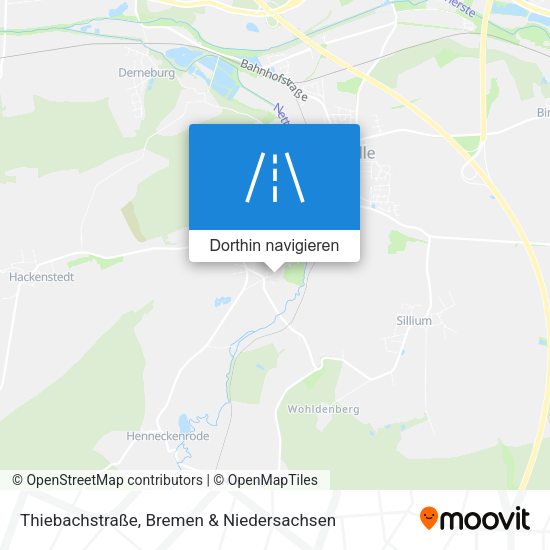 Thiebachstraße Karte