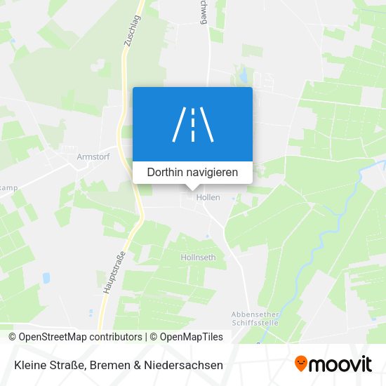 Kleine Straße Karte