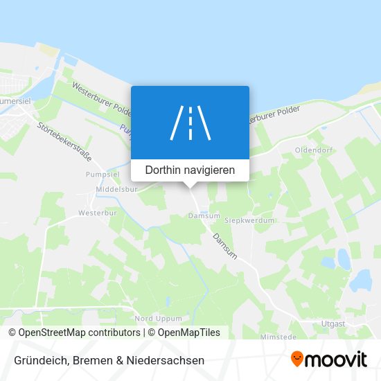 Gründeich Karte