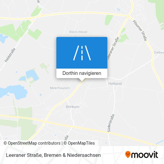 Leeraner Straße Karte