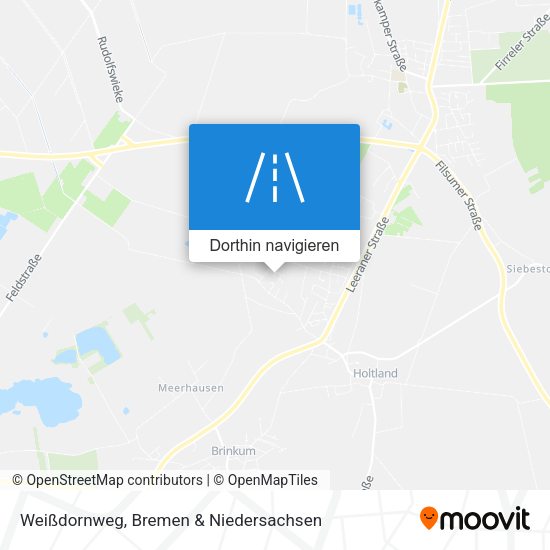 Weißdornweg Karte