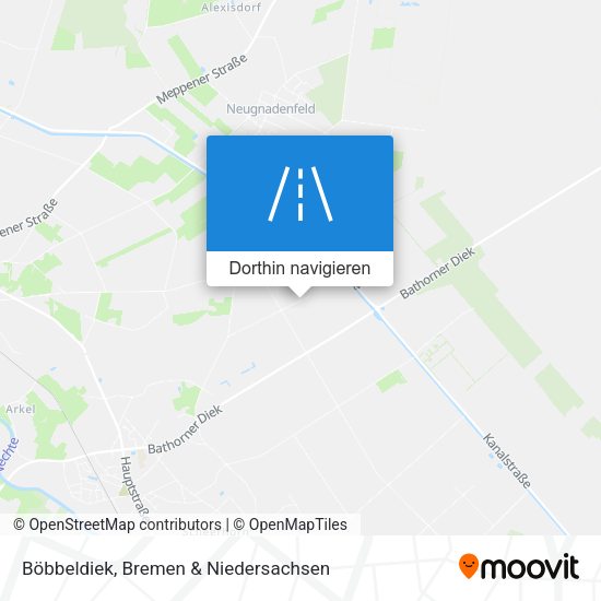 Böbbeldiek Karte