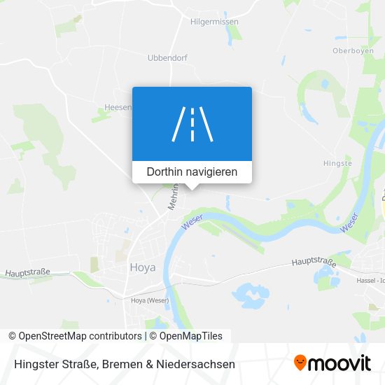Hingster Straße Karte