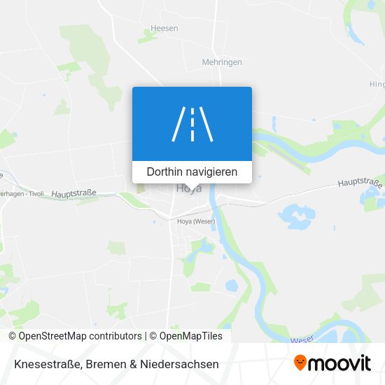 Knesestraße Karte