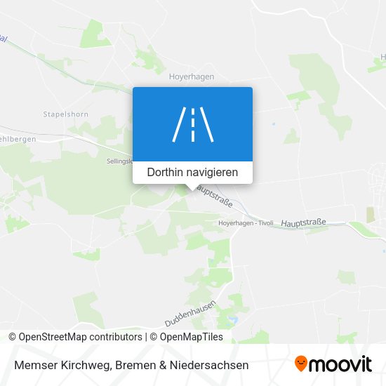 Memser Kirchweg Karte