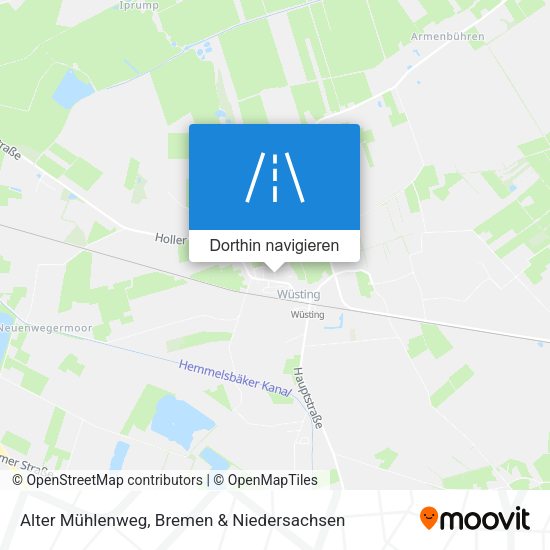 Alter Mühlenweg Karte