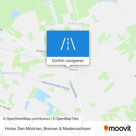 Hinter Den Möörten Karte