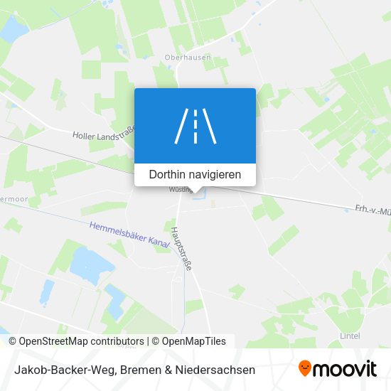 Jakob-Backer-Weg Karte