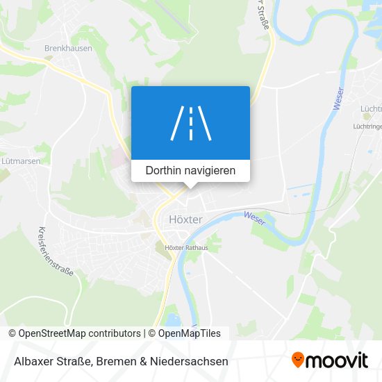 Albaxer Straße Karte