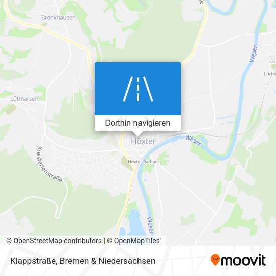 Klappstraße Karte