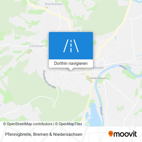 Pfennigbreite Karte
