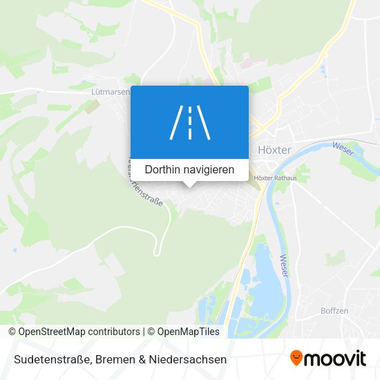 Sudetenstraße Karte