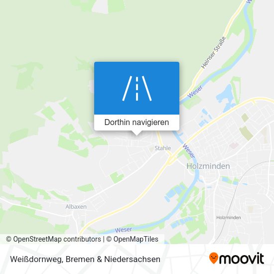 Weißdornweg Karte
