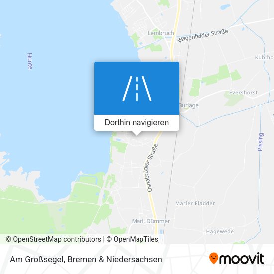 Am Großsegel Karte