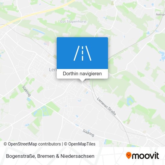Bogenstraße Karte
