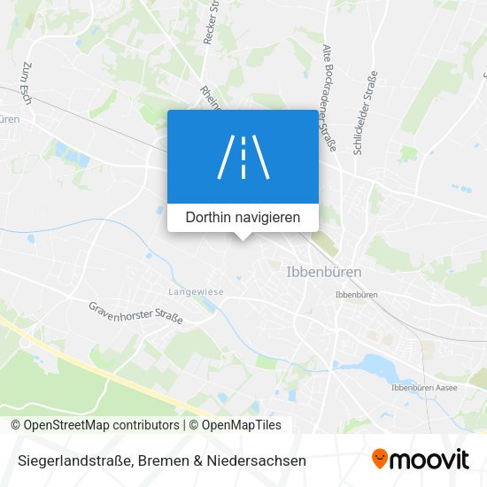 Siegerlandstraße Karte