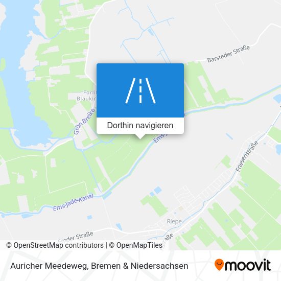Auricher Meedeweg Karte