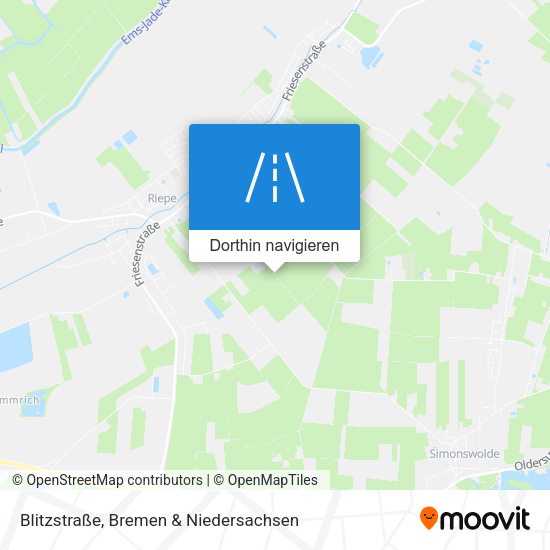 Blitzstraße Karte
