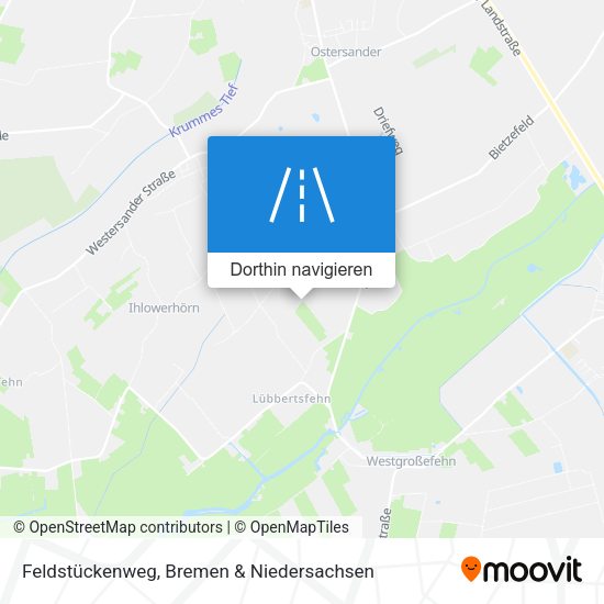 Feldstückenweg Karte