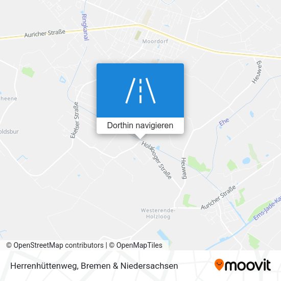 Herrenhüttenweg Karte